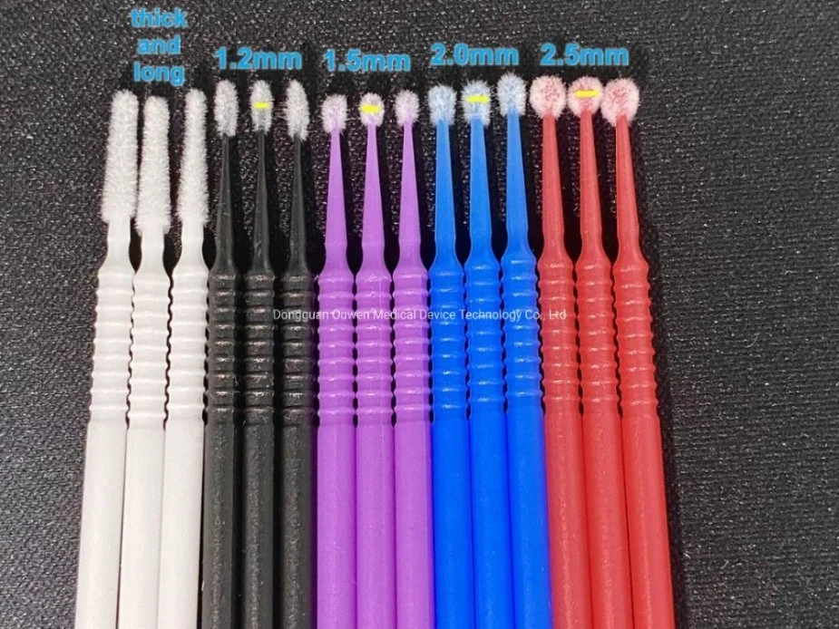 Factory Bendable ISO13485/CE 1.2/1.5/2.0/2.5mm Dental Micro Applicators